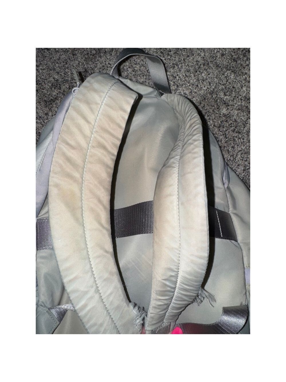 Lululemon Backpack Gray | Lightweight Nylon Gym Bag READ DAMAGE - Picture 8 of 16